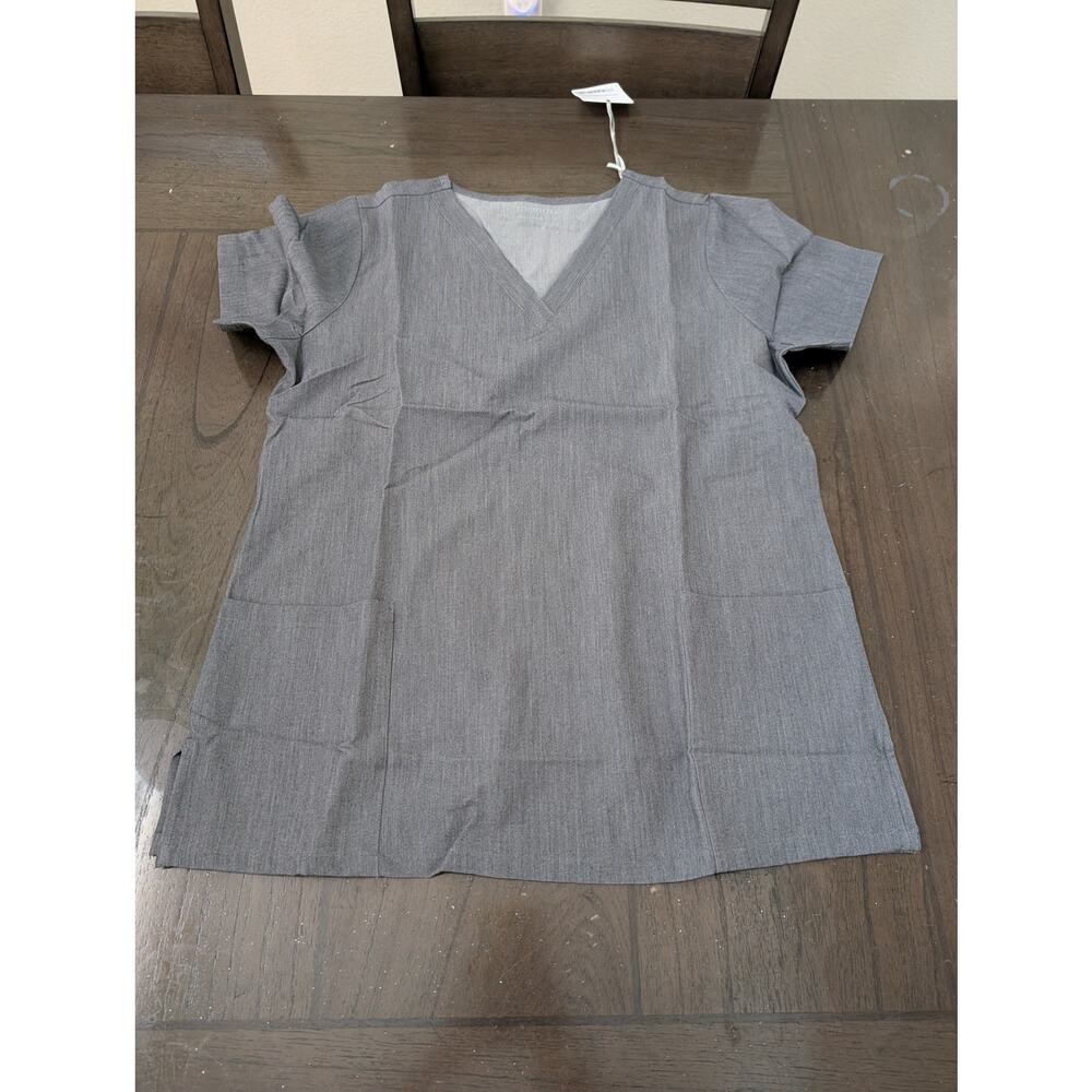 Mandala Women's 6 Pocket Top Gray - Size S